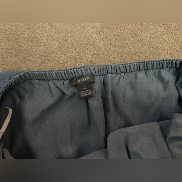 strapless denim romper - Picture 4 of 4